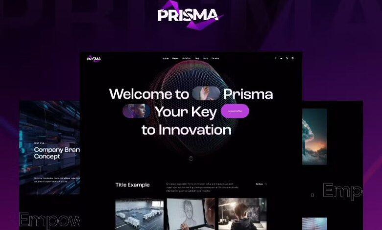 Prisma - Digital Startup & App WordPress Theme + AI