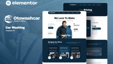 Otowash – Car Washing & Cleaning Services Elementor Template Kit